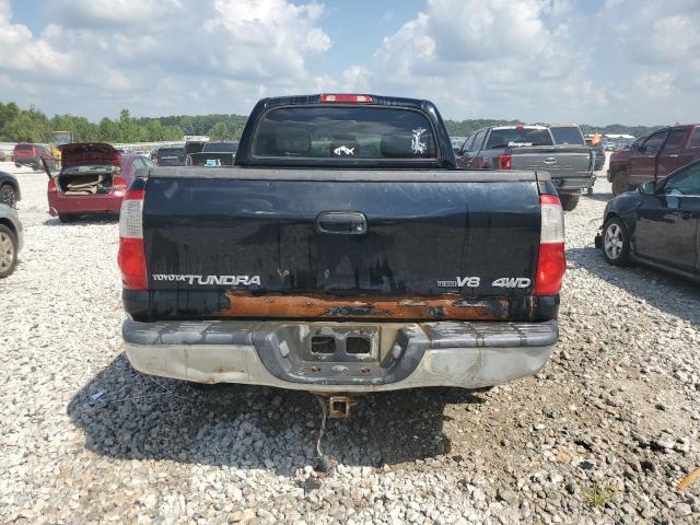 5TBDT44196S505360 - 2006 TOYOTA TUNDRA DOUBLE CAB SR5 BLACK photo 6