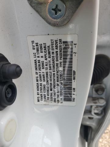 19XFB2F96FE228512 - 2015 HONDA CIVIC EXL WHITE photo 12