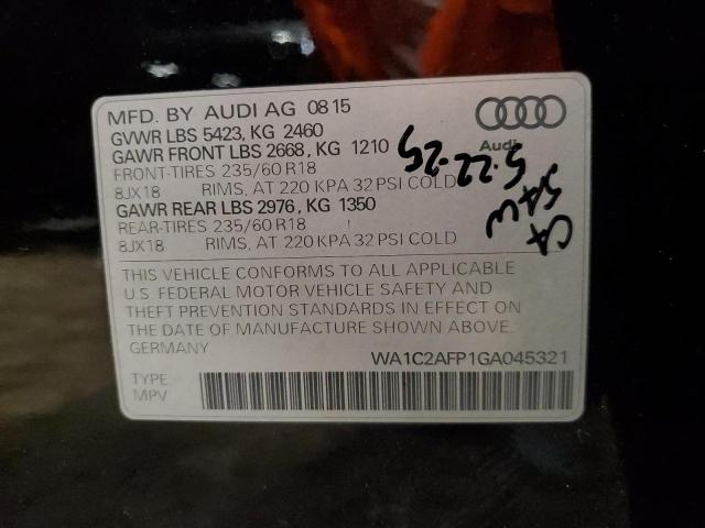 WA1C2AFP1GA045321 - 2016 AUDI Q5 PREMIUM 黑色 照片 13