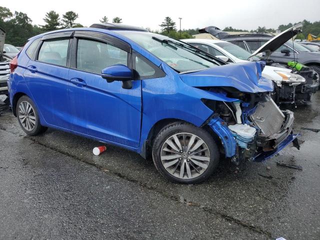 3HGGK5H8XFM709140 - 2015 HONDA FIT EX BLUE photo 4