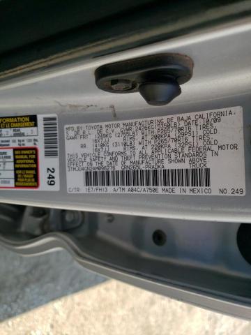 3TMJU4GN2AM096276 - 2010 TOYOTA TACOMA DOUBLE CAB PRERUNNER SILVER photo 13