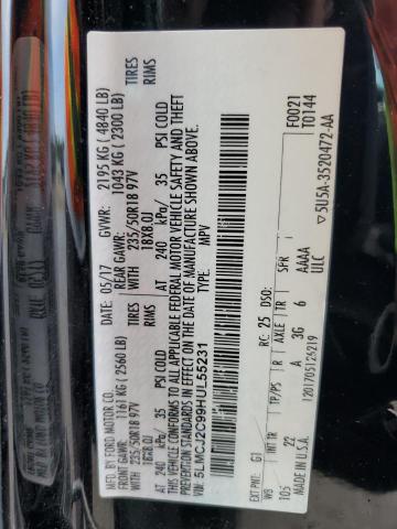 5LMCJ2C99HUL55231 - 2017 LINCOLN MKC SELECT BLACK photo 14