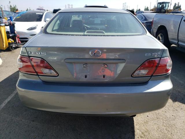 JTHBA30G245016843 - 2004 LEXUS ES 330 GRAY photo 6