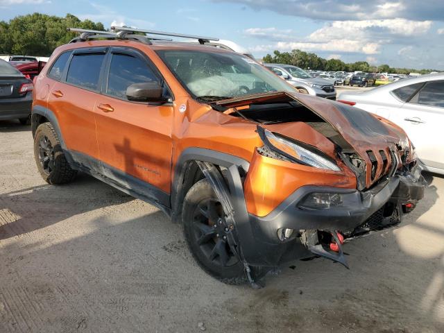 1C4PJMBSXFW626713 - 2015 JEEP CHEROKEE TRAILHAWK ORANGE photo 4