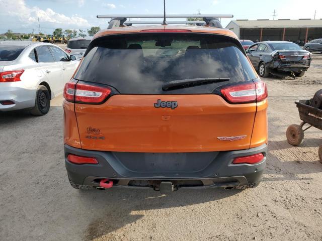 1C4PJMBSXFW626713 - 2015 JEEP CHEROKEE TRAILHAWK ORANGE photo 6