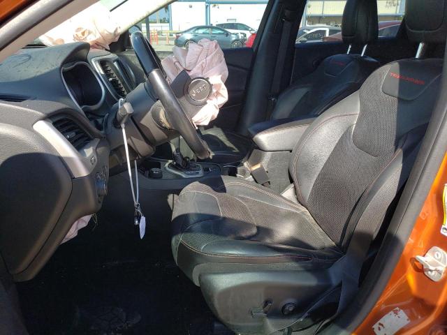 1C4PJMBSXFW626713 - 2015 JEEP CHEROKEE TRAILHAWK ORANGE photo 7