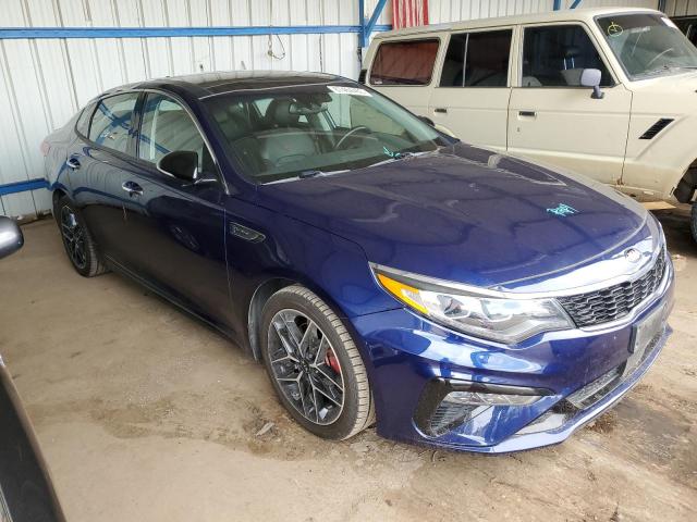 5XXGW4L26KG299254 - 2019 KIA OPTIMA SX BLUE photo 4