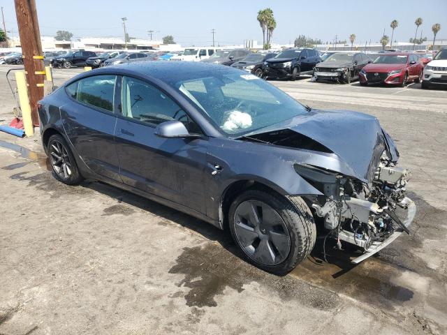 5YJ3E1EA9NF373407 - 2022 TESLA MODEL 3 GRAY photo 4