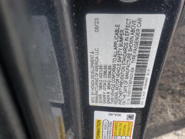 1HGCY1F36PA031434 - 2023 HONDA ACCORD EX 石墨色 照片 12