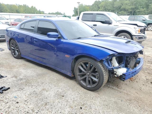 2C3CDXGJ3KH650338 - 2019 DODGE CHARGER SCAT PACK BLUE photo 4