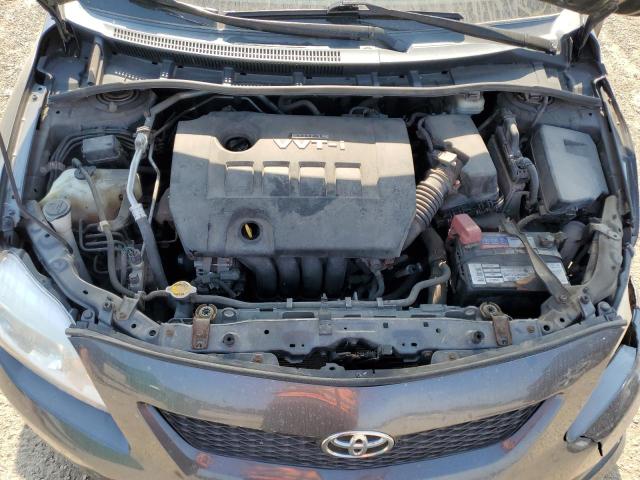 1NXBU4EE0AZ380956 - 2010 TOYOTA COROLLA BASE GRAY photo 11