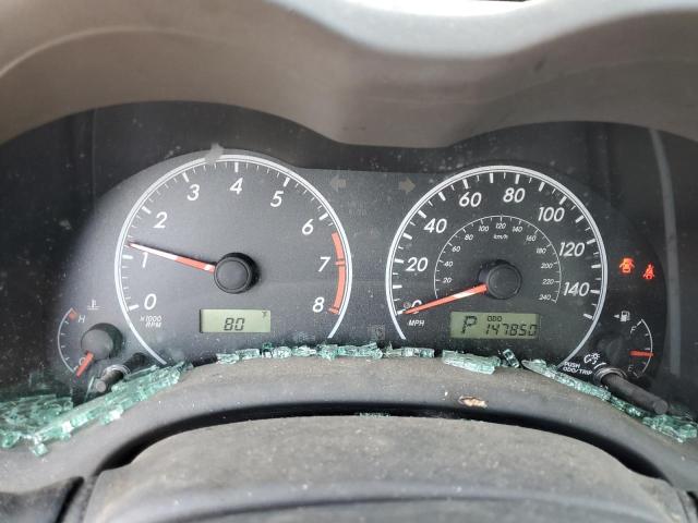 1NXBU4EE0AZ380956 - 2010 TOYOTA COROLLA BASE GRAY photo 9