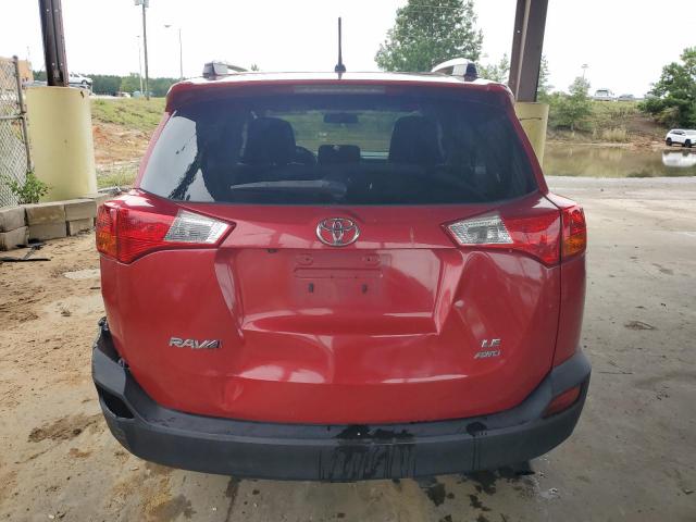 2T3BFREV3DW025539 - 2013 TOYOTA RAV4 LE RED photo 6