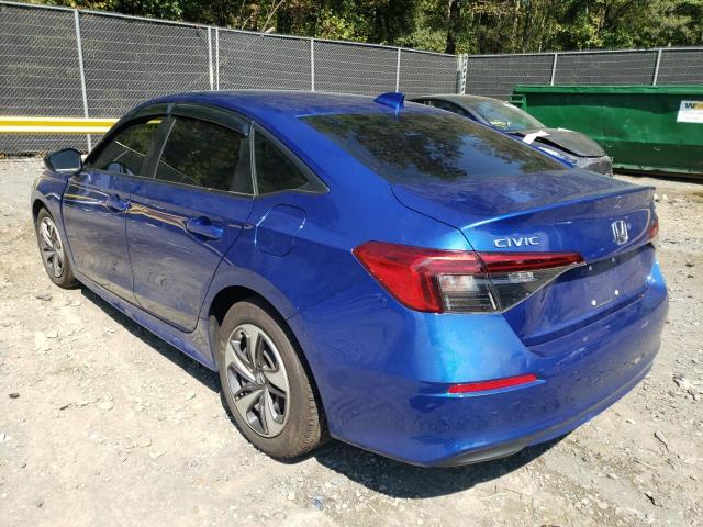 2HGFE2F58NH556474 - 2022 HONDA CIVIC SPORT ლურჯი ფოტო 2