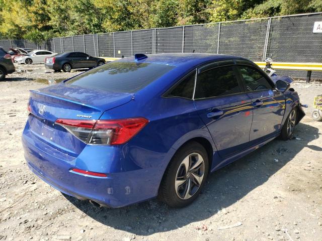 2HGFE2F58NH556474 - 2022 HONDA CIVIC SPORT ლურჯი ფოტო 3