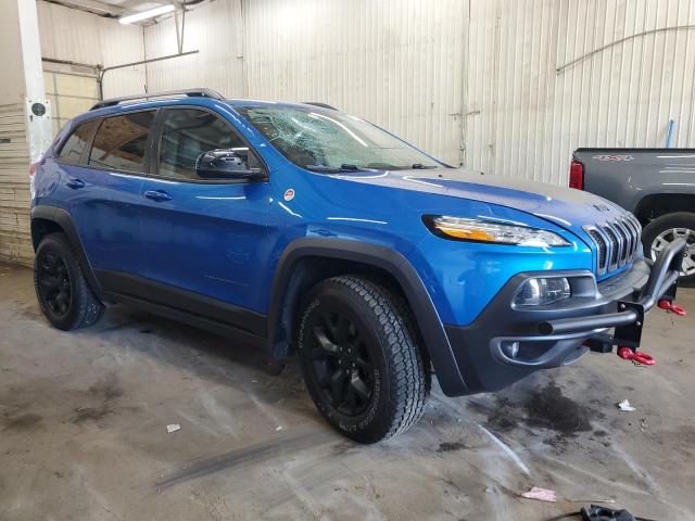 1C4PJMBS1HW638333 - 2017 JEEP CHEROKEE TRAILHAWK BLUE photo 4