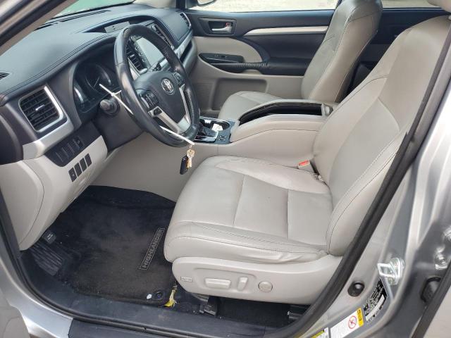 5TDJKRFH0GS265850 - 2016 TOYOTA HIGHLANDER XLE SILVER photo 7
