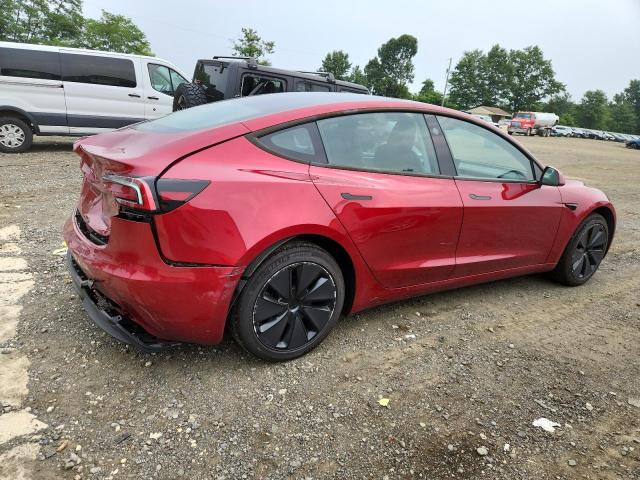 5YJ3E1EAXSF899685 - 2025 TESLA MODEL 3 RED photo 3