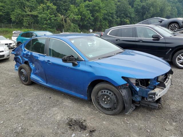 4T1B11HKXKU174392 - 2019 TOYOTA CAMRY L BLUE photo 4