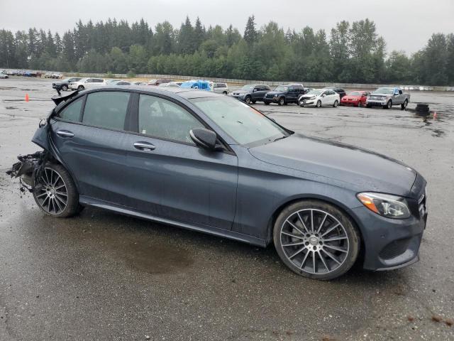 55SWF4KB2GU138017 - 2016 MERCEDES-BENZ C 300 4MATIC GRAY photo 4