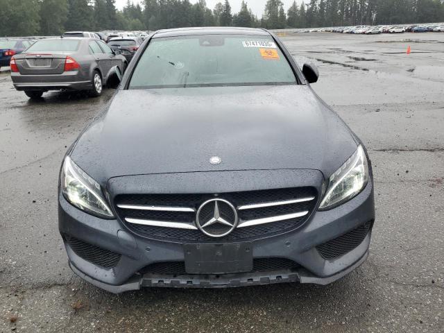 55SWF4KB2GU138017 - 2016 MERCEDES-BENZ C 300 4MATIC GRAY photo 5