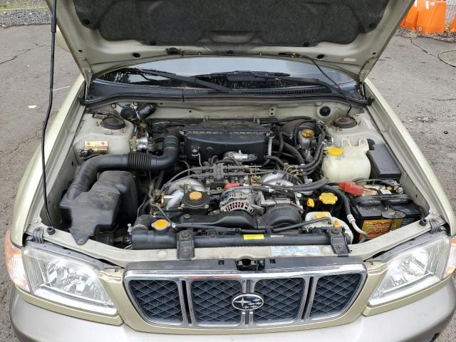 JF1SF65592H759030 - 2002 SUBARU FORESTER S GOLD photo 12