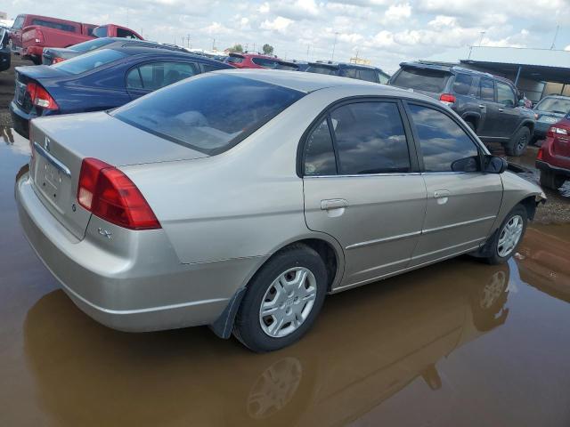 2HGES16592H549527 - 2002 HONDA CIVIC LX BEIGE photo 3