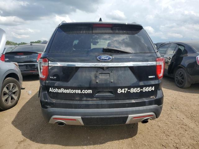 1FM5K8D82GGA13182 - 2016 FORD EXPLORER XLT BLACK photo 6