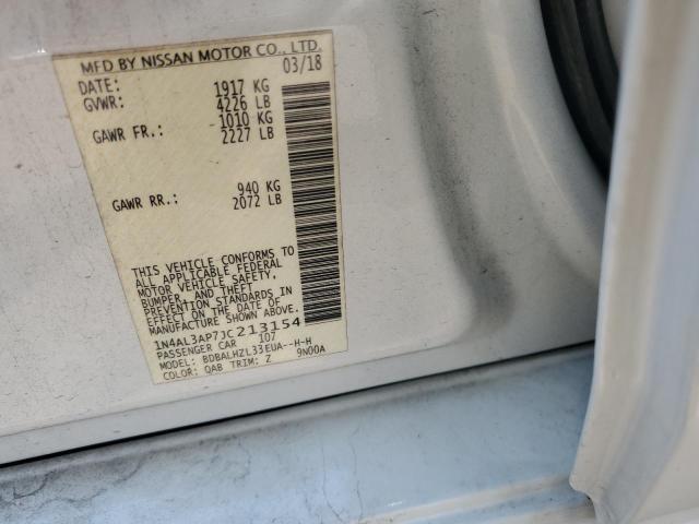 1N4AL3AP7JC213154 - 2018 NISSAN ALTIMA 2.5 Ağ foto 12