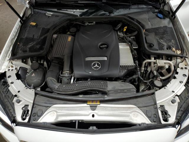 WDDWF4KB2HR241506 - 2017 MERCEDES-BENZ C 300 4MATIC WHITE photo 11
