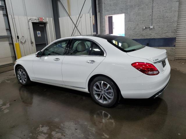 WDDWF4KB2HR241506 - 2017 MERCEDES-BENZ C 300 4MATIC WHITE photo 2