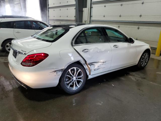 WDDWF4KB2HR241506 - 2017 MERCEDES-BENZ C 300 4MATIC WHITE photo 3