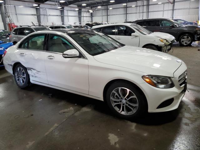 WDDWF4KB2HR241506 - 2017 MERCEDES-BENZ C 300 4MATIC WHITE photo 4