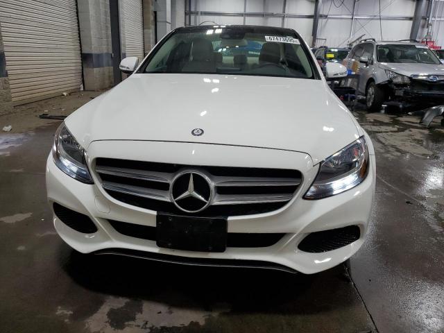 WDDWF4KB2HR241506 - 2017 MERCEDES-BENZ C 300 4MATIC WHITE photo 5