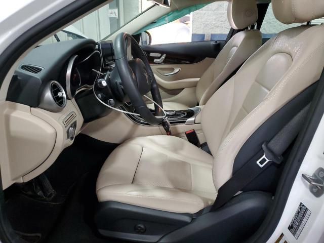 WDDWF4KB2HR241506 - 2017 MERCEDES-BENZ C 300 4MATIC WHITE photo 7