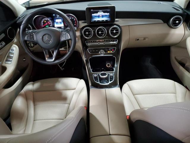 WDDWF4KB2HR241506 - 2017 MERCEDES-BENZ C 300 4MATIC WHITE photo 8