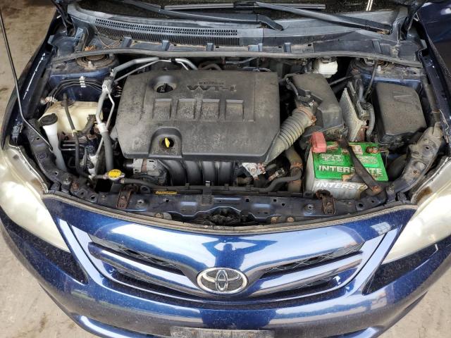 5YFBU4EE3CP008127 - 2012 TOYOTA COROLLA BASE Bleu photo 11