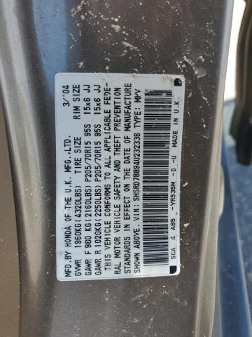 SHSRD78894U232336 - 2004 HONDA CR-V EX GOLD photo 13