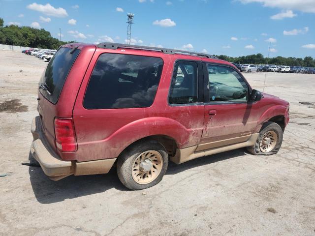 1FMYU60E22UD37363 - 2002 FORD EXPLORER SPORT RED photo 3