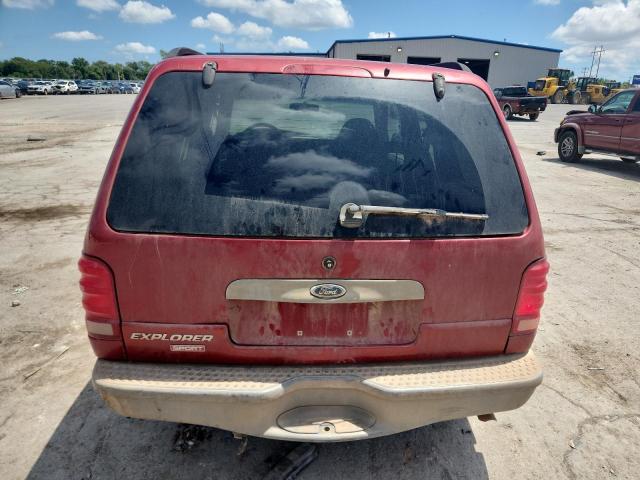 1FMYU60E22UD37363 - 2002 FORD EXPLORER SPORT RED photo 6