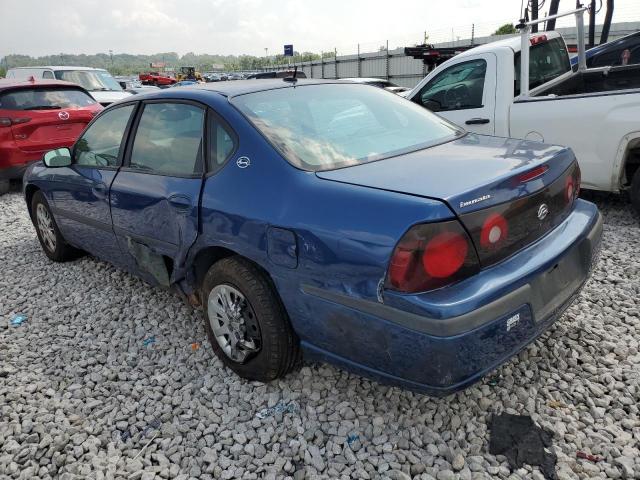 2G1WF52E559322010 - 2005 CHEVROLET IMPALA BLUE photo 2