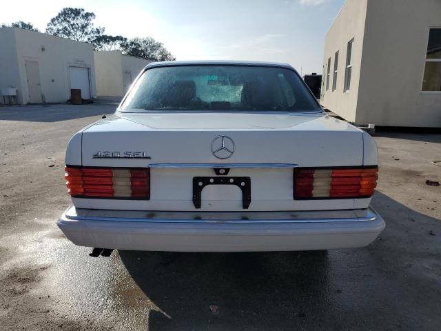 WDBCA35D0KA435474 - 1989 MERCEDES-BENZ 420 SEL WHITE photo 6