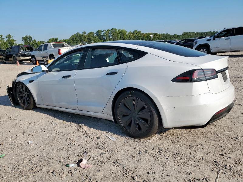 5YJSA1E59NF473596 - 2022 TESLA MODEL S WHITE photo 2