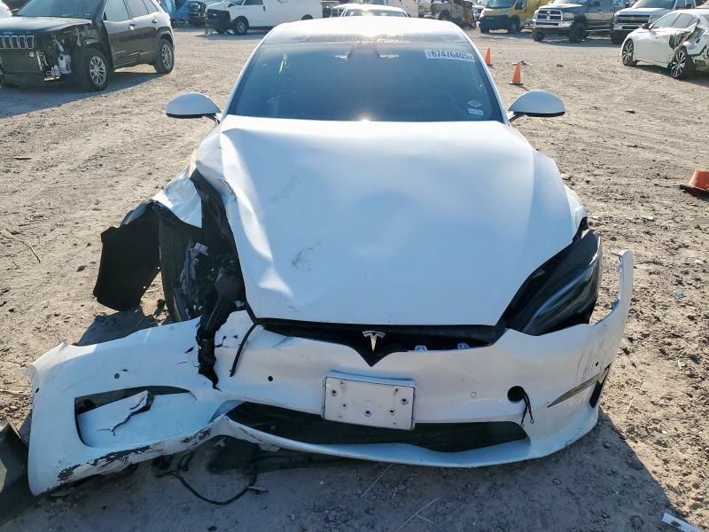 5YJSA1E59NF473596 - 2022 TESLA MODEL S WHITE photo 5