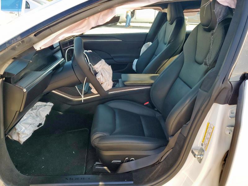 5YJSA1E59NF473596 - 2022 TESLA MODEL S WHITE photo 7