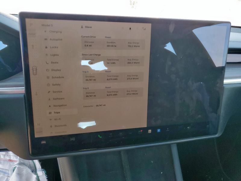 5YJSA1E59NF473596 - 2022 TESLA MODEL S WHITE photo 9