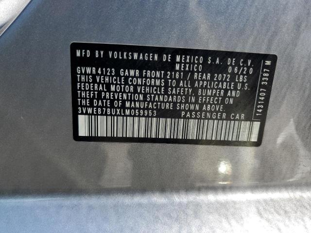 3VWEB7BUXLM059953 - 2020 VOLKSWAGEN JETTA SEL 银色 照片 13