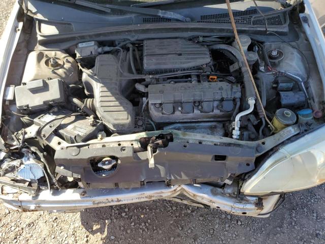 1HGEM21531L005873 - 2001 HONDA CIVIC LX SILVER photo 11