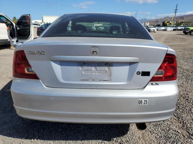 1HGEM21531L005873 - 2001 HONDA CIVIC LX SILVER photo 6