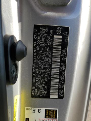 JTKJF5C71D3051044 - 2013 TOYOTA SCION TC 银色 照片 12